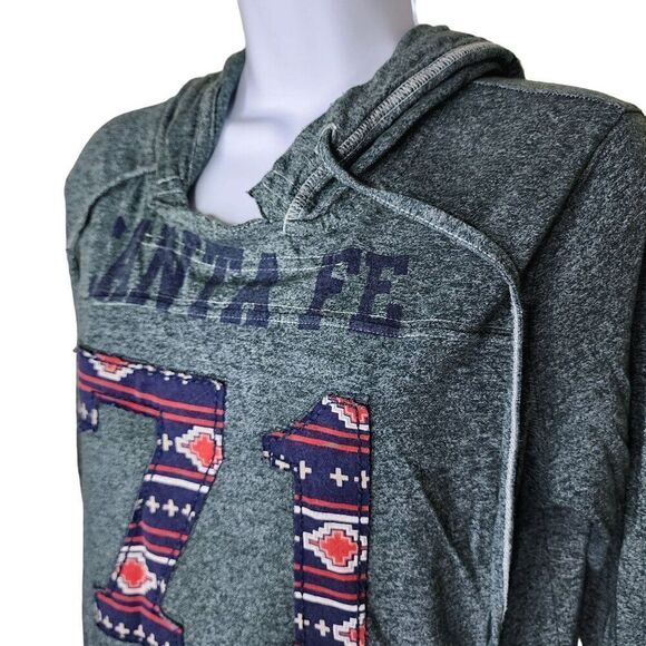 Vintage Y2K True Religion Long Sleeve Hoodie Santa Fe 71 Pullover Womens Size L - Picture 3 of 7